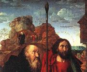 GOES, Hugo van der Sts. Anthony and Thomas with Tommaso Portinari china oil painting reproduction